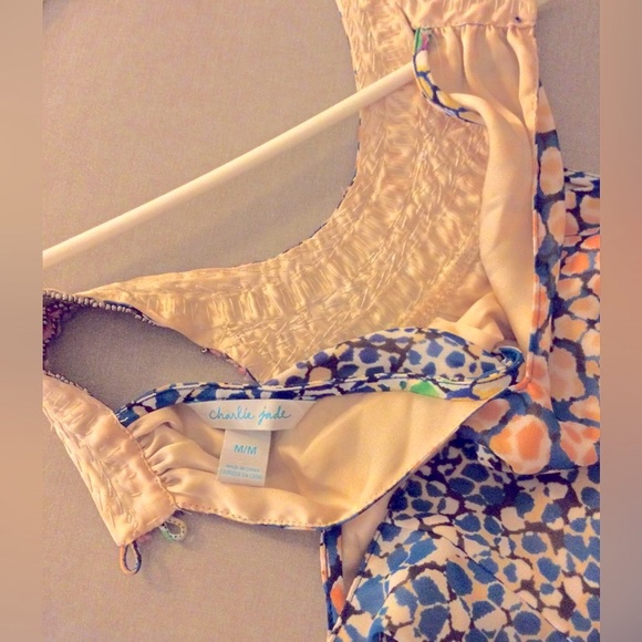 NWOT-Charlie Jade maxi dress w/slit on front left leg, up the knew, size: Medium - Picture 9 of 9